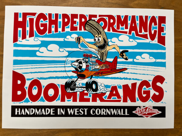 Will Pearson High Performance Boomerangs Screen Printed Poster Limited Edition 500