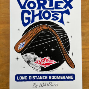 Will Pearson Vortex Ghost Boomerang Screen Printed Poster Limited Edition 500