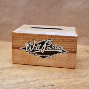 Vortex Ghost Wooden Laminated Boomerang Stand