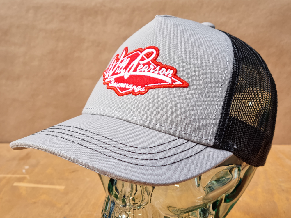 Will Pearson Boomerangs Grey and Black Cap Hat