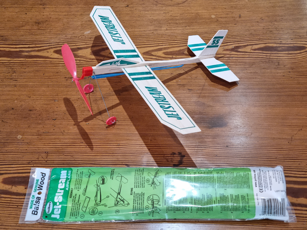 Guillow's Balsa Wood Jet Stream Rubber Powered Glider - Image 3